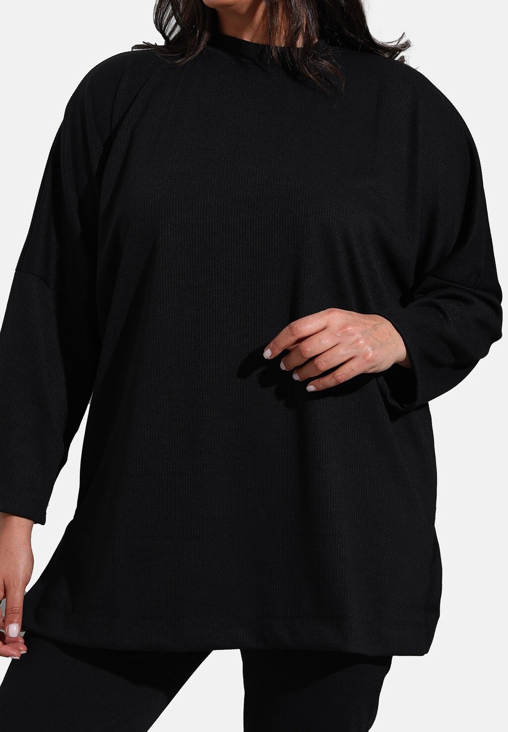 

ALIA Plus Size Modanisa, Топ с длинными рукавами черный