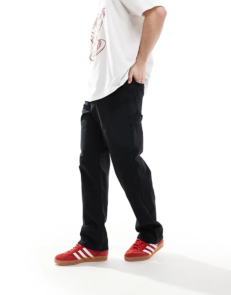 

Плотницкие брюки Jack & Jones Eddie свободного кроя черного цвета