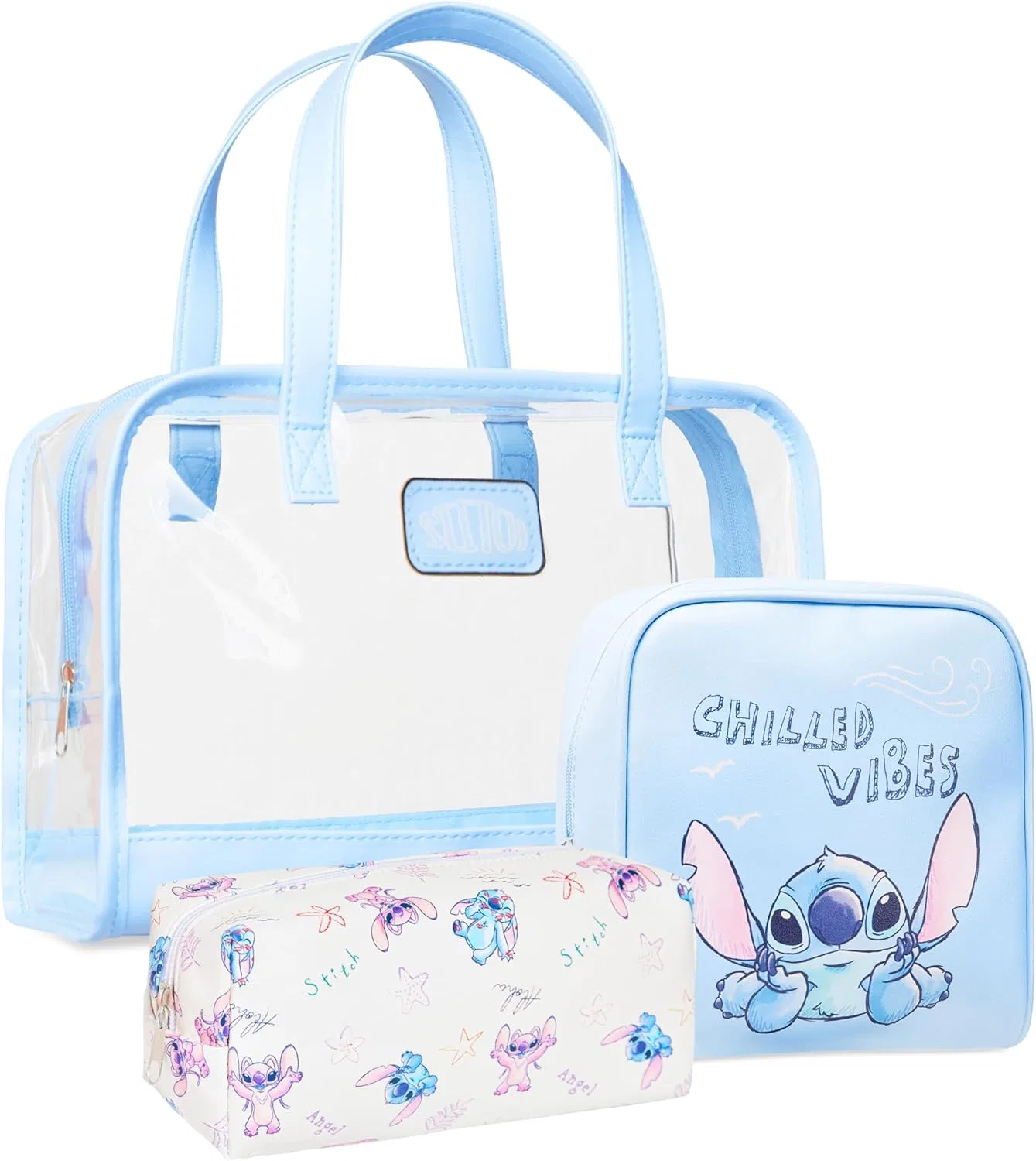 Набор из 3 косметичек Disney Stitch от Get Trend Get Trend, Blue Stitch