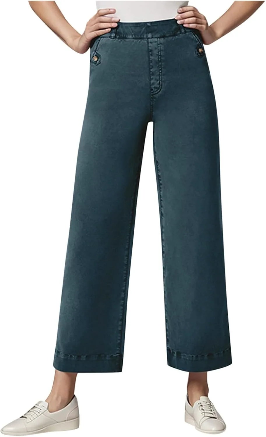 

Женские джинсы с высокой талией, прямые, укороченные, дырявые