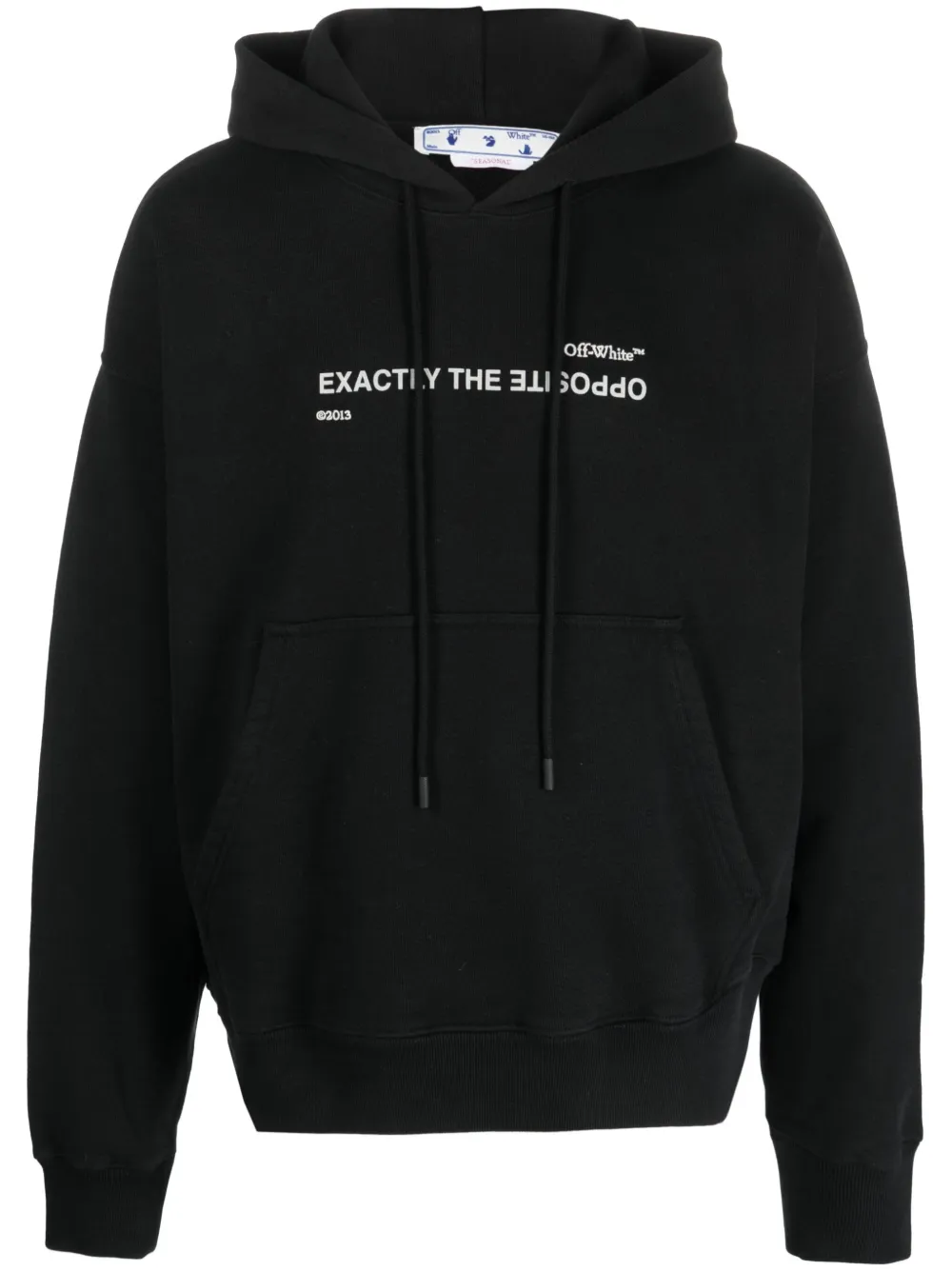

Худи с кулиской и надписью OFF-WHITE, черный