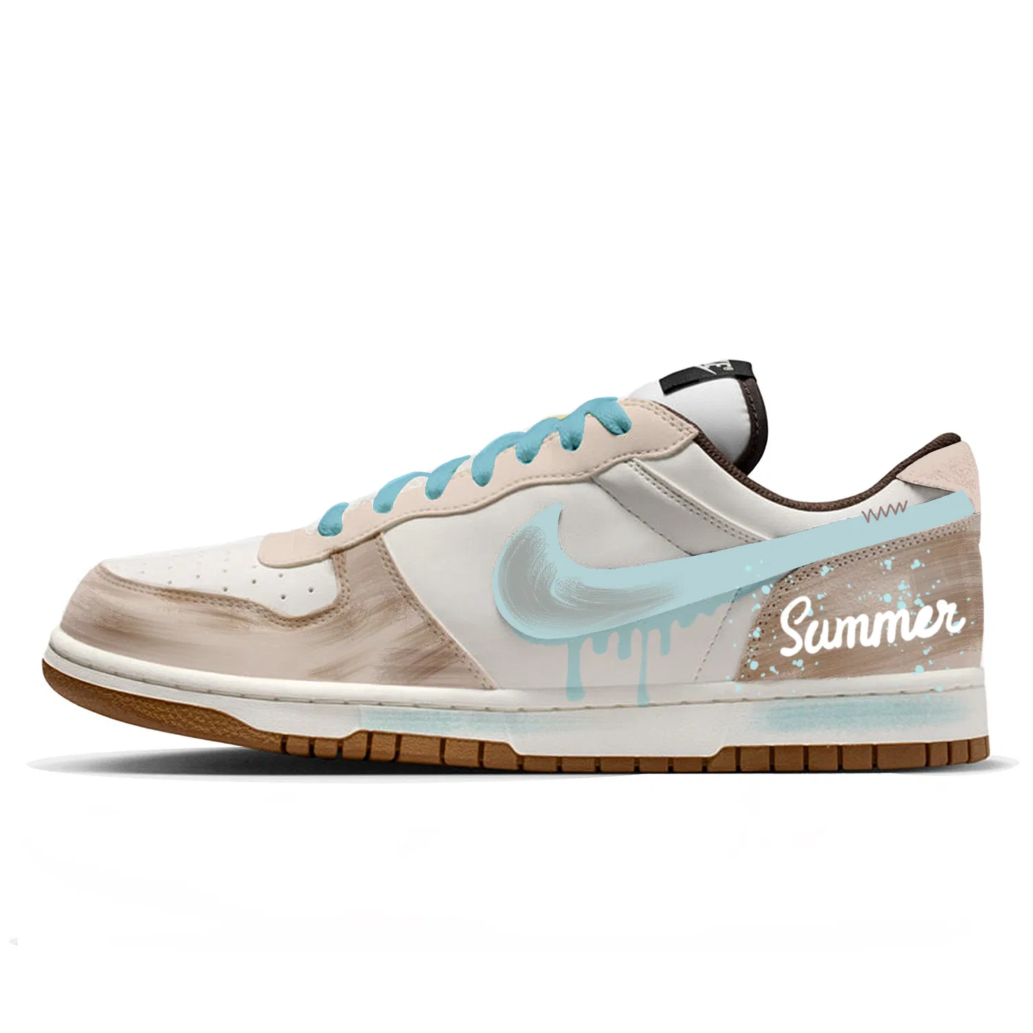 Кроссовки скейтбординговые Nike Big Maris Sal бежевые