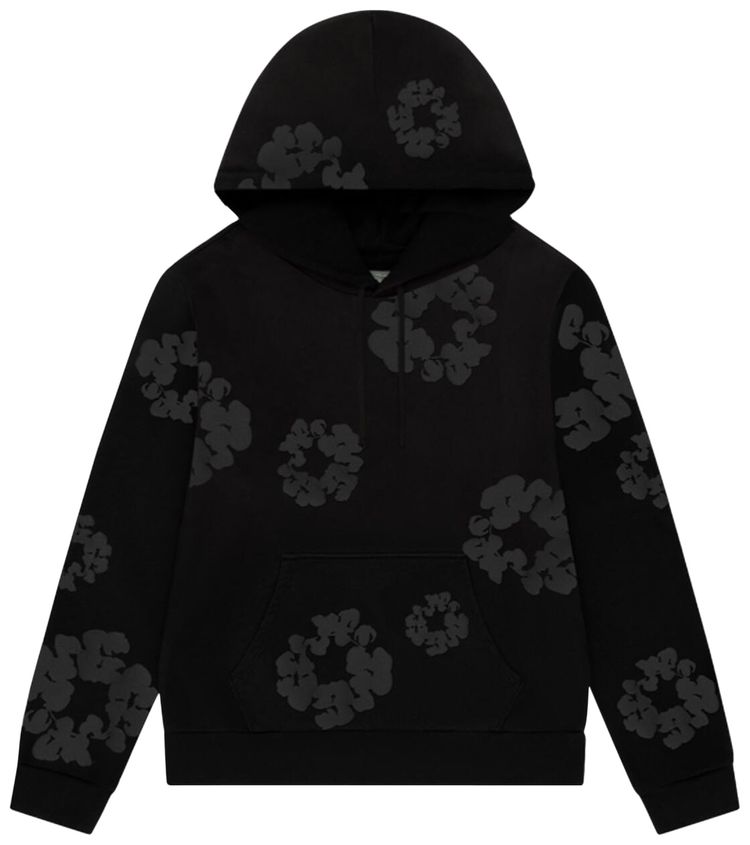 

Худи Denim Tears Faded Mono Cotton Wreath, черный