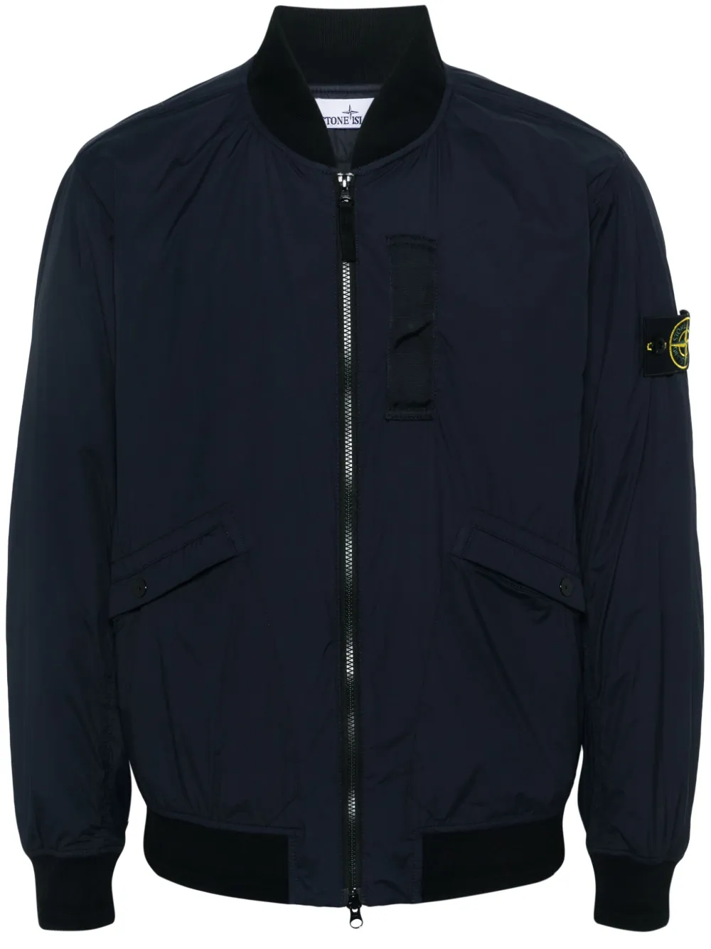 

Пуховик с нашивкой Compass Stone Island, синий