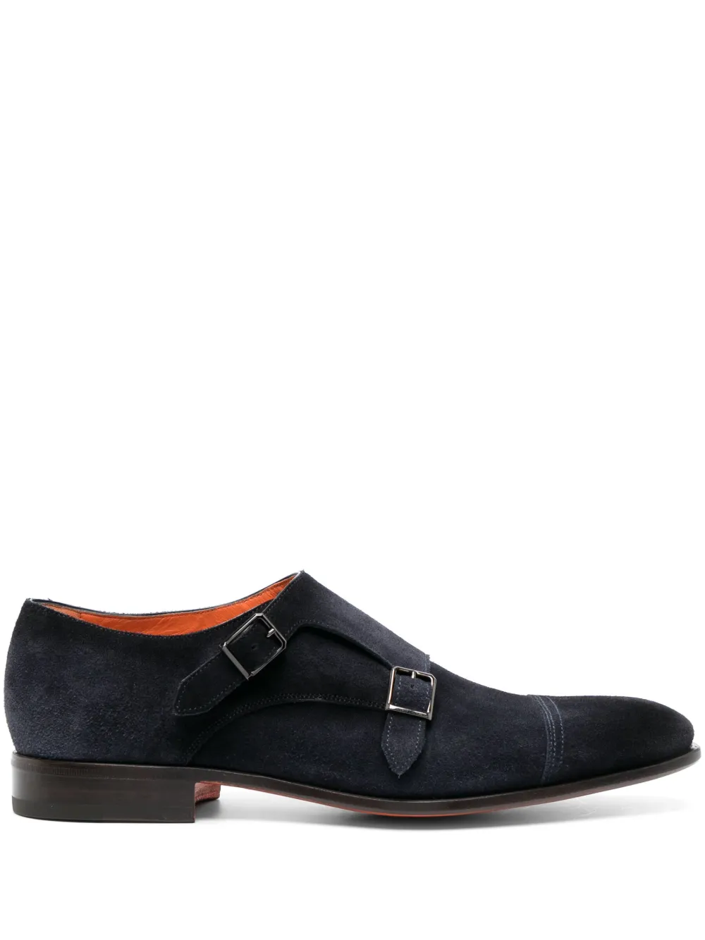 

Туфли монки с ремешками Santoni, синий