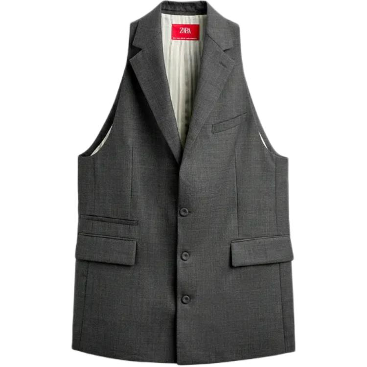

Майка-топы унисекс серые от Harry Lambert Co-brand ZARA, серый