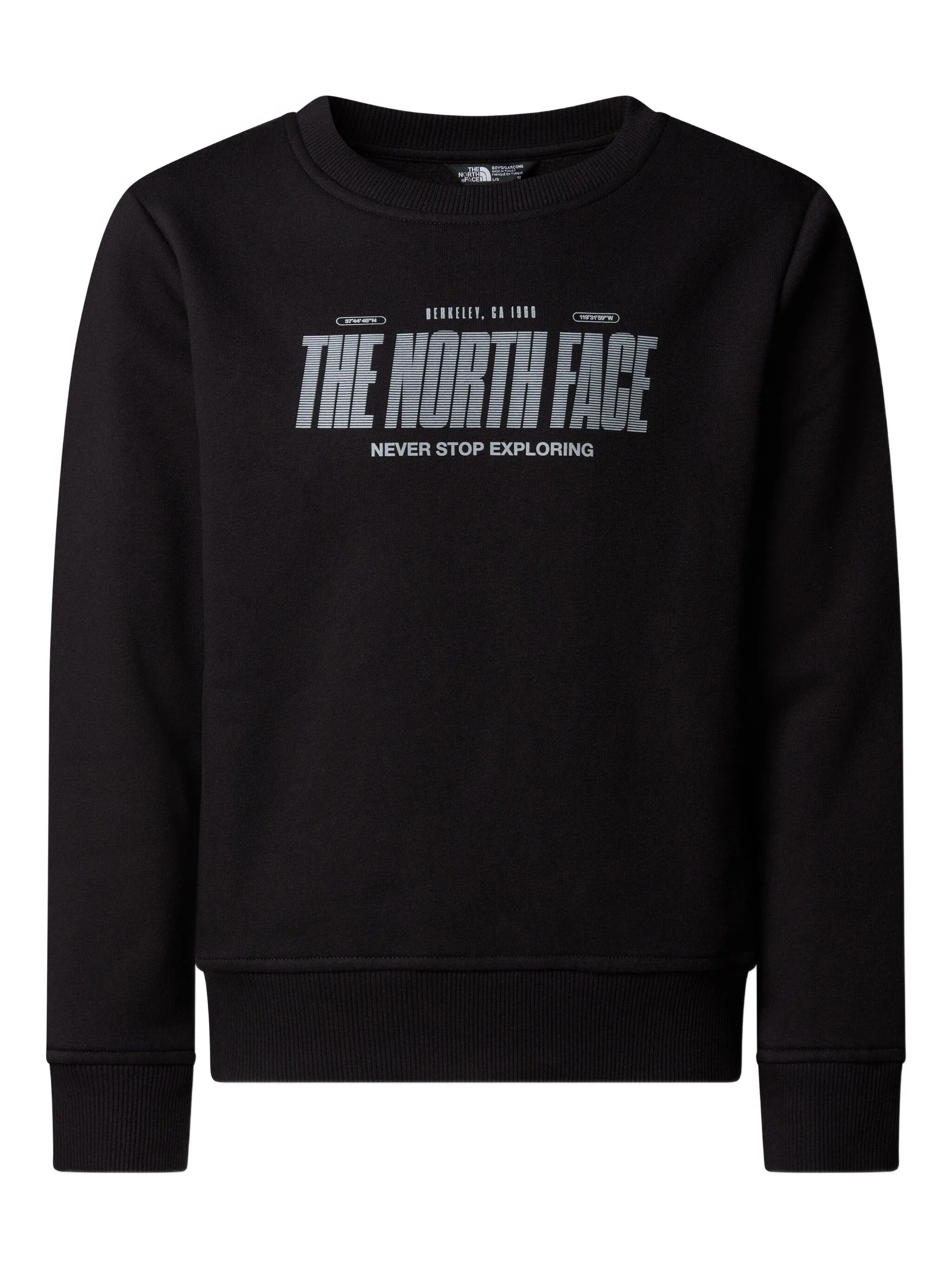 

Топ с круглым вырезом и логотипом The North Face Kids, черный