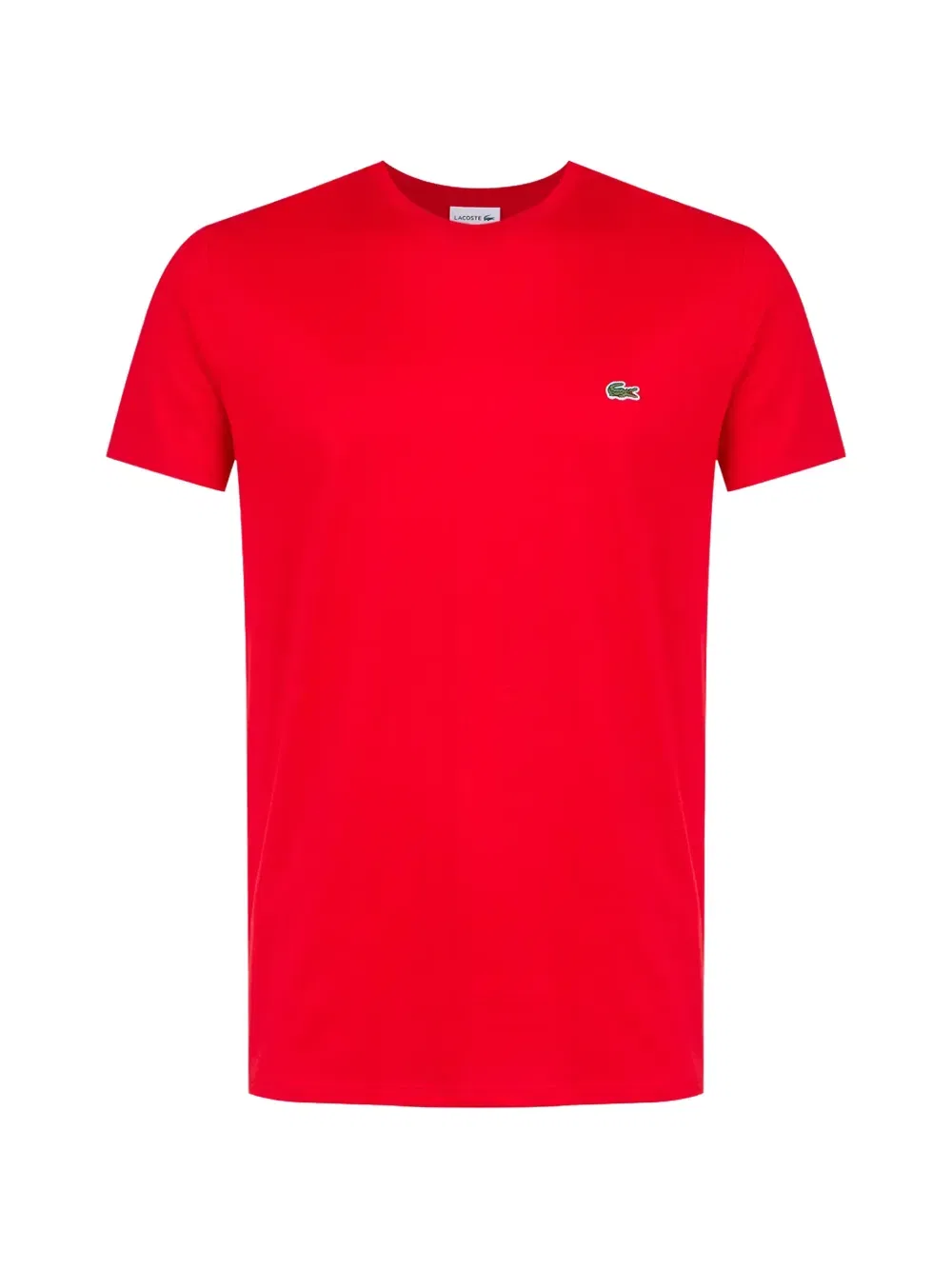 Футболка из хлопкового трикотажа стандартного кроя Lacoste, красный