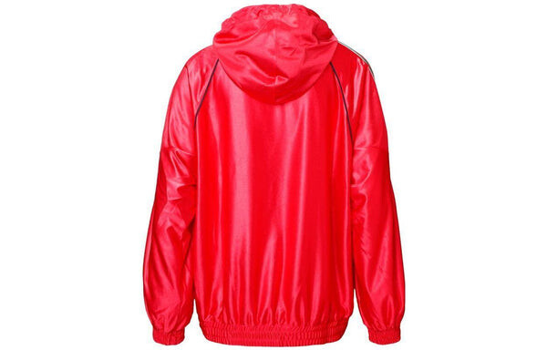 Куртка ss21 taped hooded track jacket 'red' Gucci, красный — фото 2