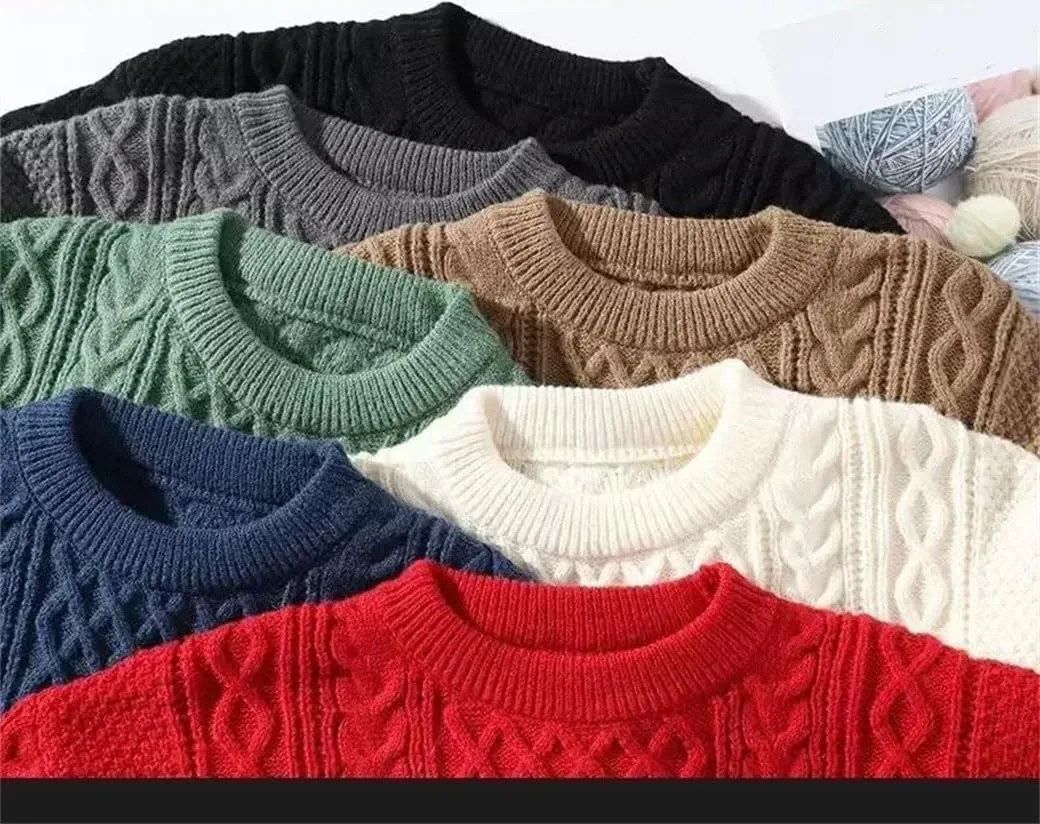 Мужской вязаный свитер Casual Crewneck Pullover — фото 3