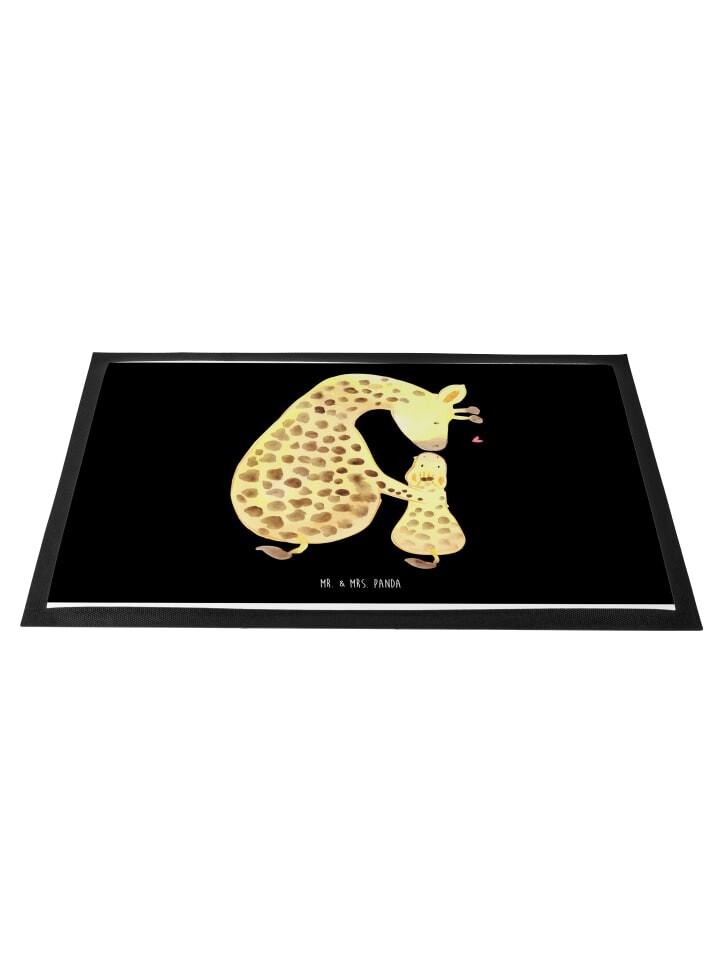 

Коврик для ног Mr. & Mrs. Panda, черный