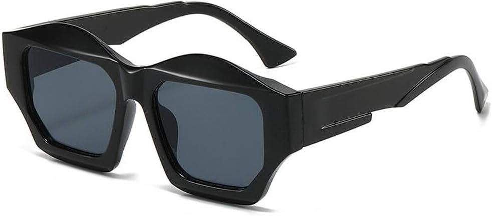 

Панк-солнцезащитные очки в многоугольной оправе для женщин, роскошные, неправильной формы, с защитой от УФ-излучения UV400, модные солнцезащитные очки для женщин LVTFCO, 1