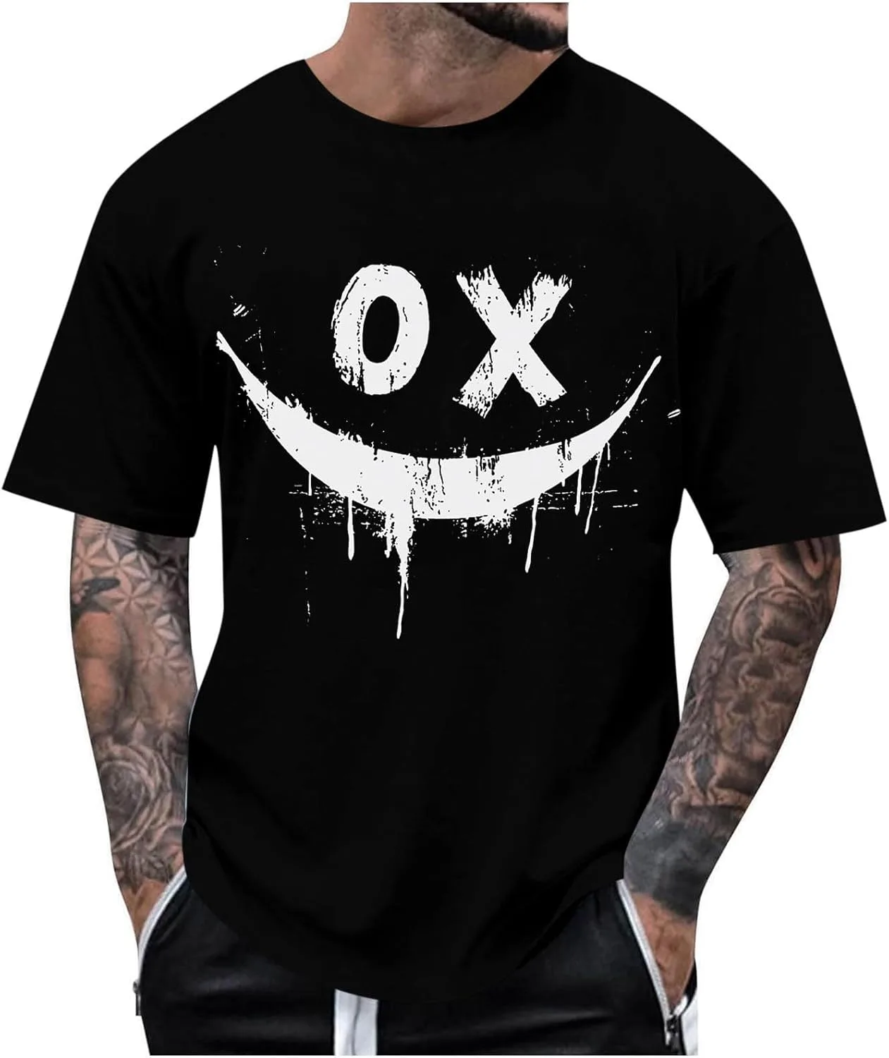 

Футболка мужская с принтом скелета, короткий рукав, Halloween