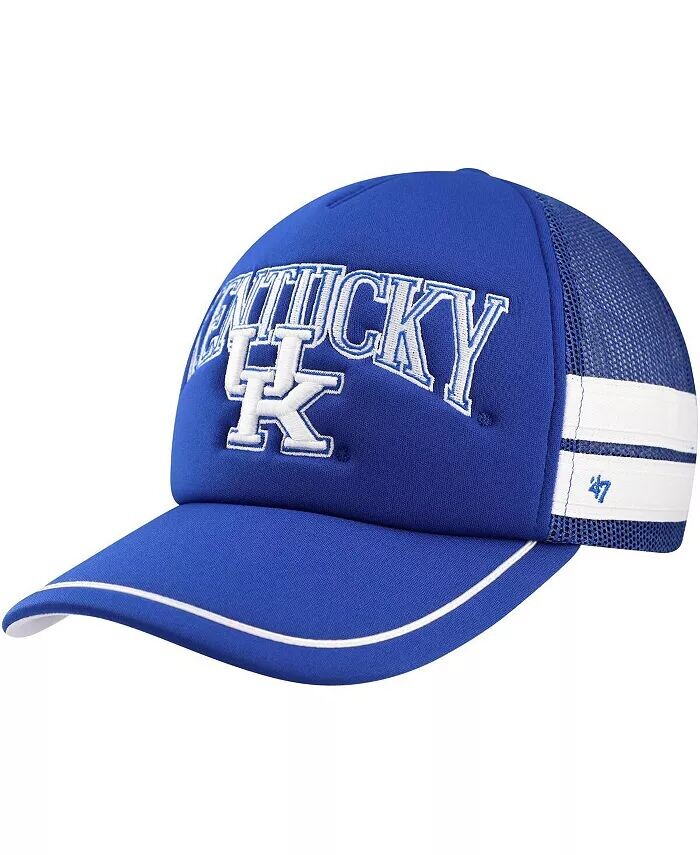 

Мужская регулируемая шляпа Royal Kentucky Wildcats Trucker с боковой полосой '47 Brand, синий