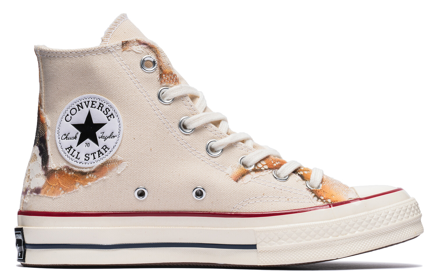 

1970-е годы Кеды унисекс с высоким берцем бежевого цвета Converse