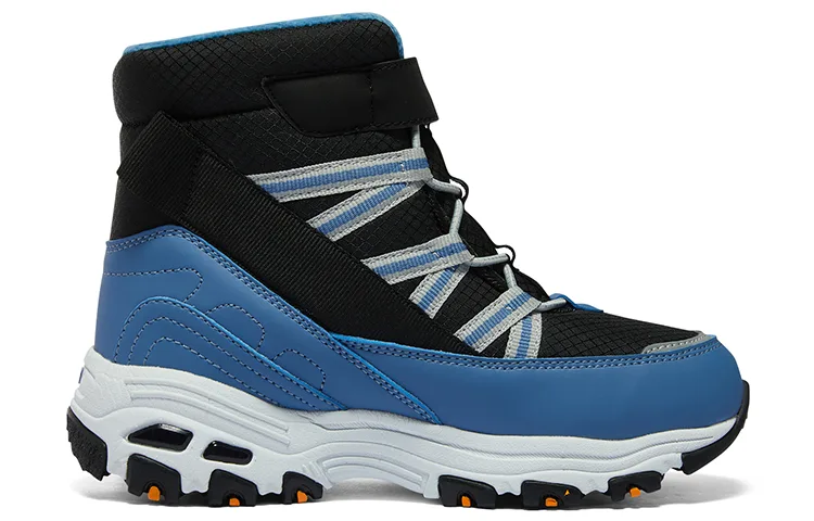Skechers Кроссовки высокие детские уличные с амортизацией голубые для подростков — фото 3