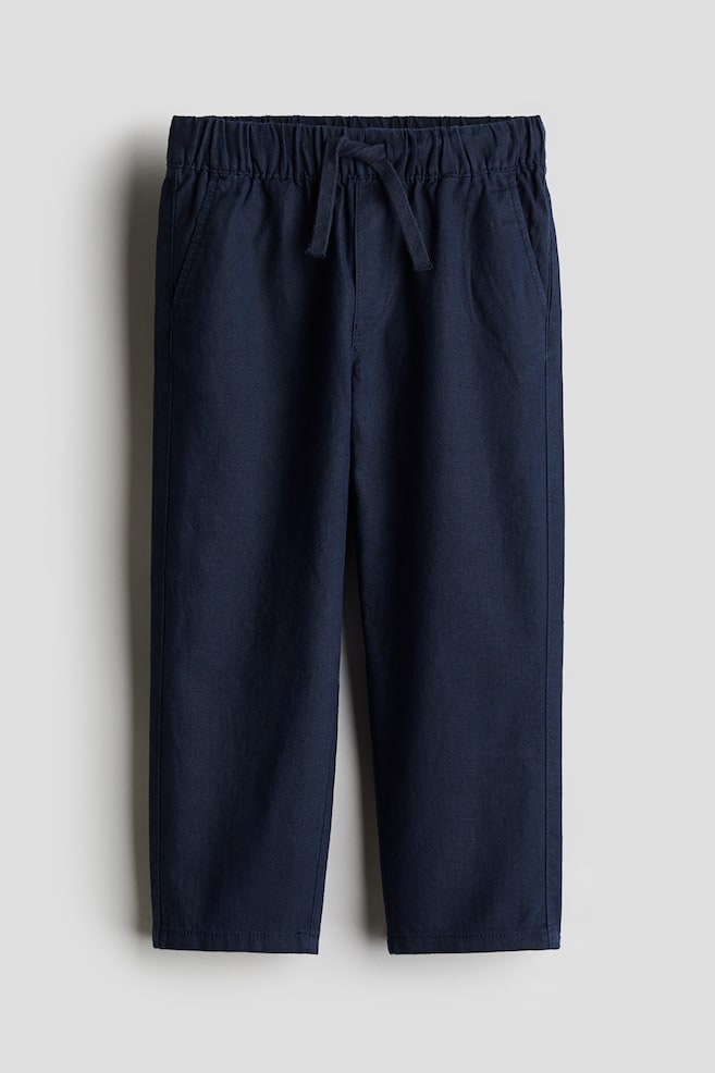 

Брюки из льняной смеси H&M, синий