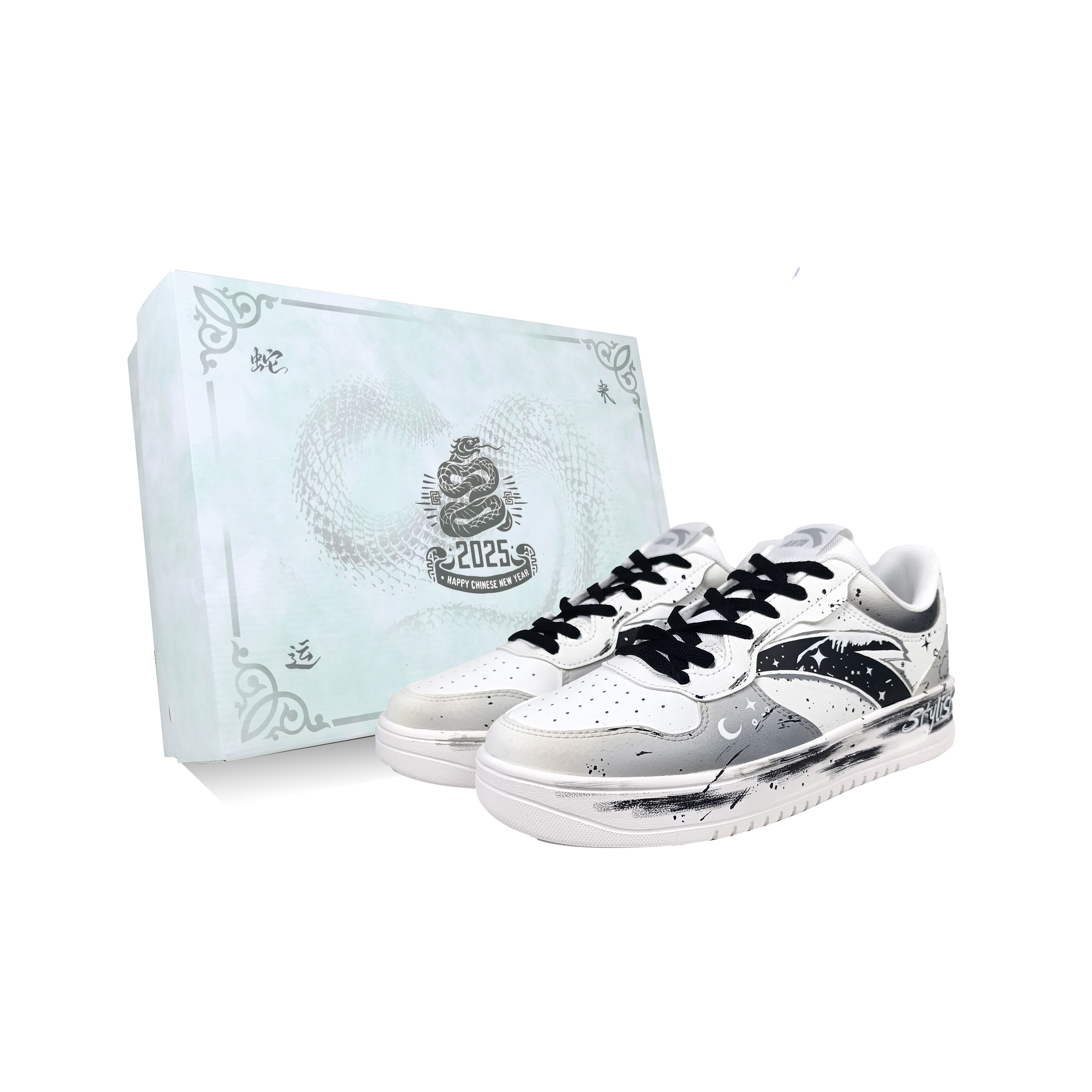 

ANTA Низкие противоскользящие амортизирующие кроссовки для скейтбординга, мужские, белые, серые, черные