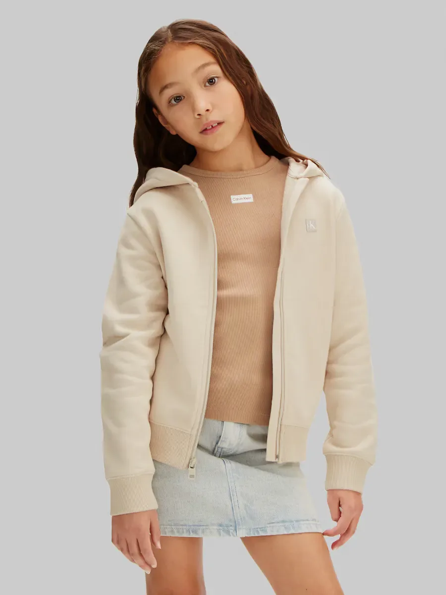 Унисекс толстовка на молнии Calvin Klein, серый