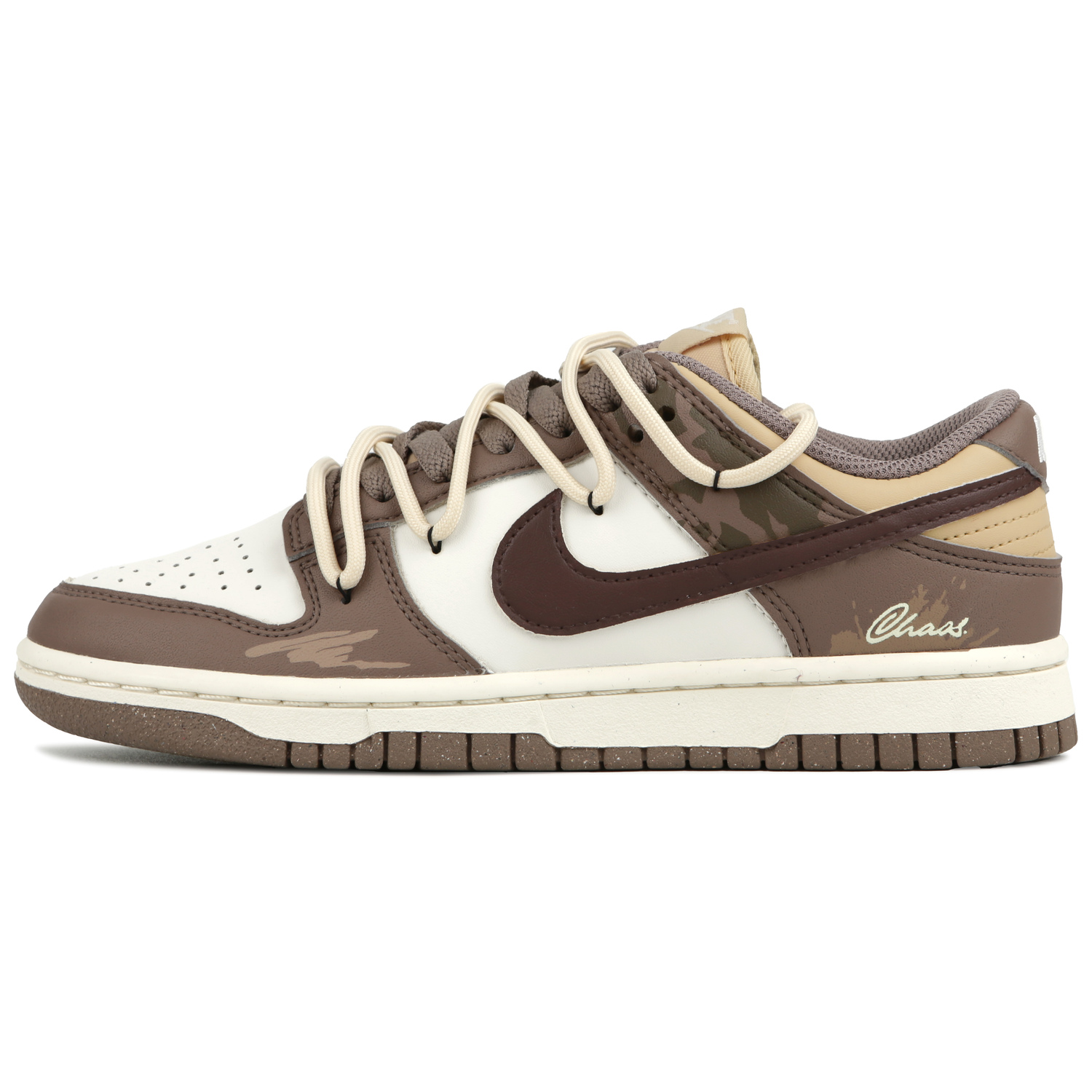 

Nike Кроссовки для скейтбординга Dunk LOW NEXT NATURE, износостойкие, низкие, унисекс, белый и коричневый