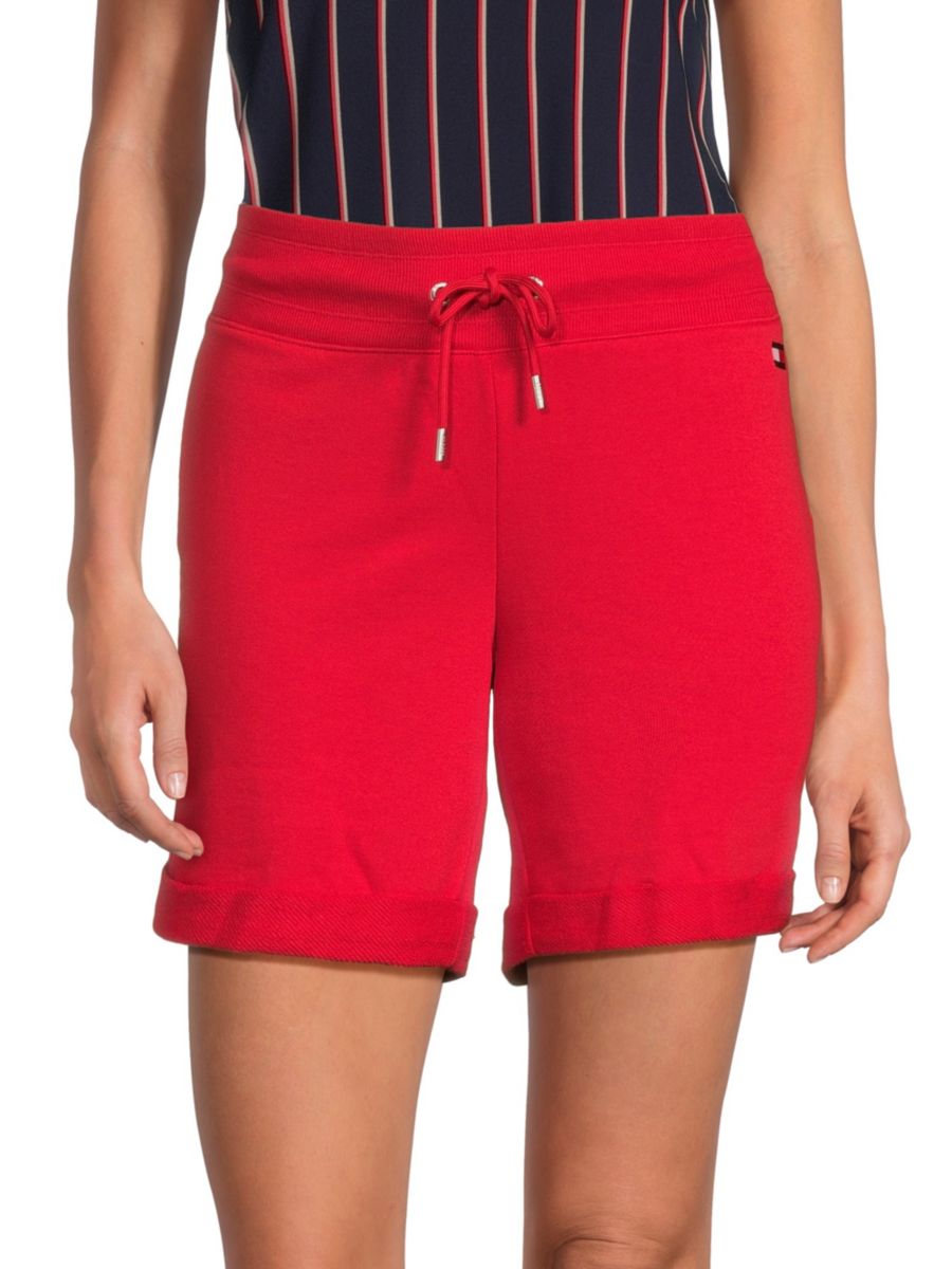 

Шорты из смеси ткани с завязками Tommy Hilfiger, цвет Scarlet