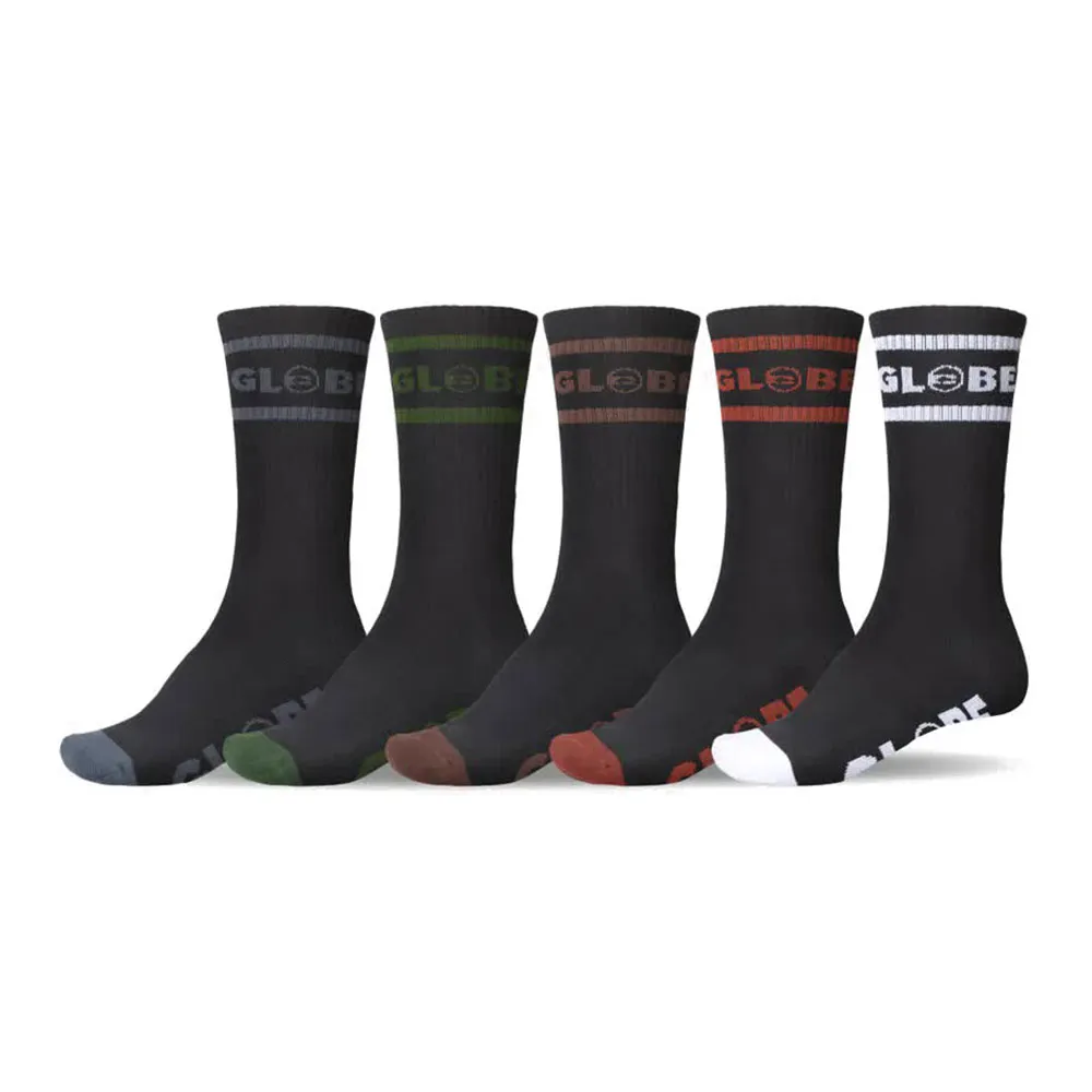 

Носки Globe Tilt Hi crew 5 pairs, черный