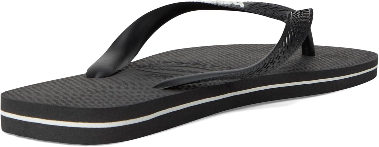 Мужские вьетнамки Havaianas с логотипом Filete, белый/черный — фото 4