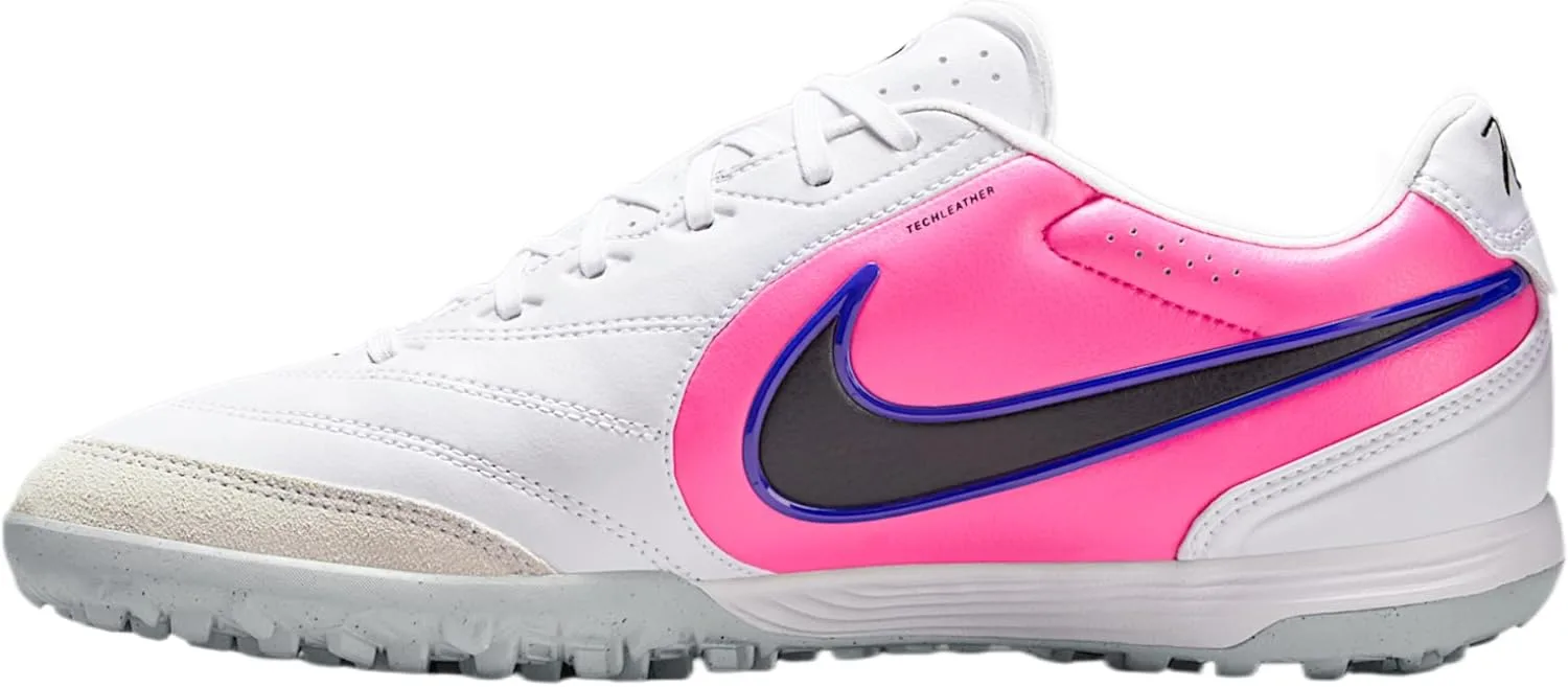 Мужские кроссовки Nike Tiempo Ligera Pro TfSoccer, белый/черный/синий/розовый