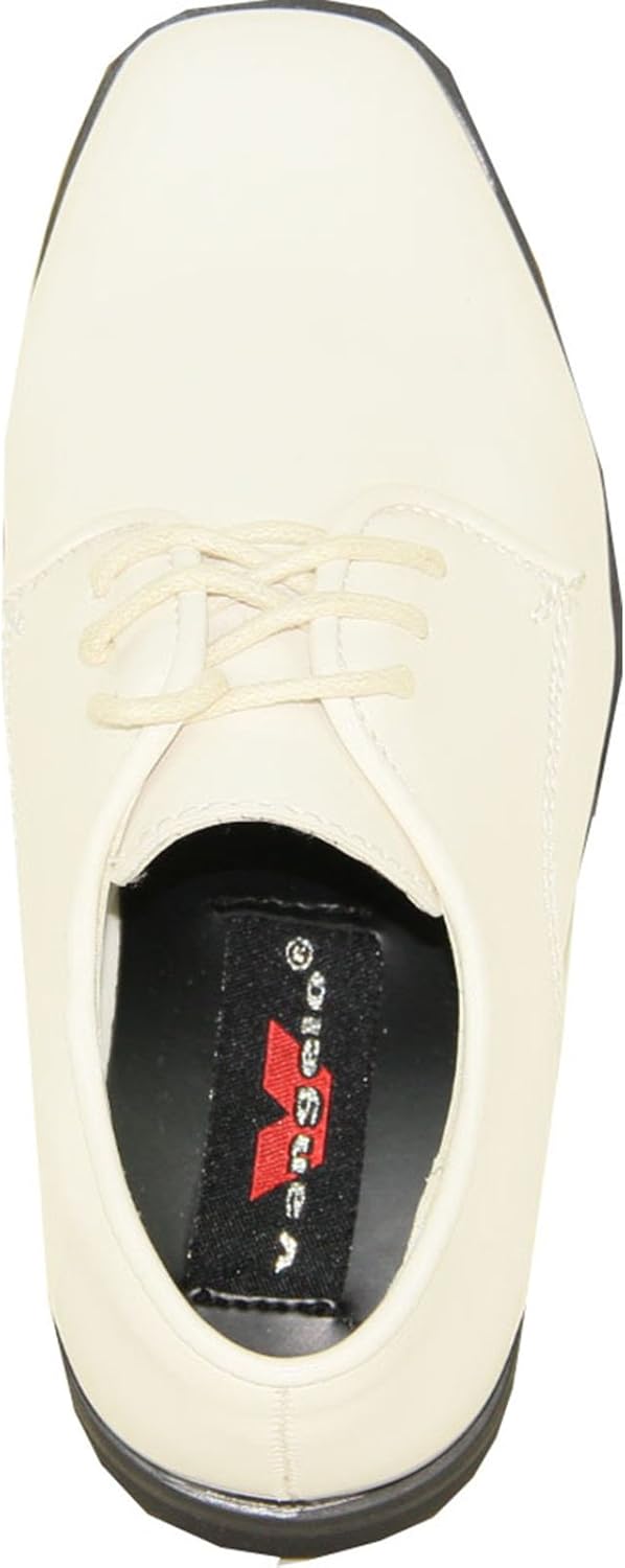 Детские туфли VANGELO Boy Kid Dress Shoe Oxford на шнуровке, лоферы без шнурков, смокинговые туфли для выпускного, школьной формы, свадеб и официальных мероприятий, размеры от малышей до больших детей, слоновая кость — фото 2