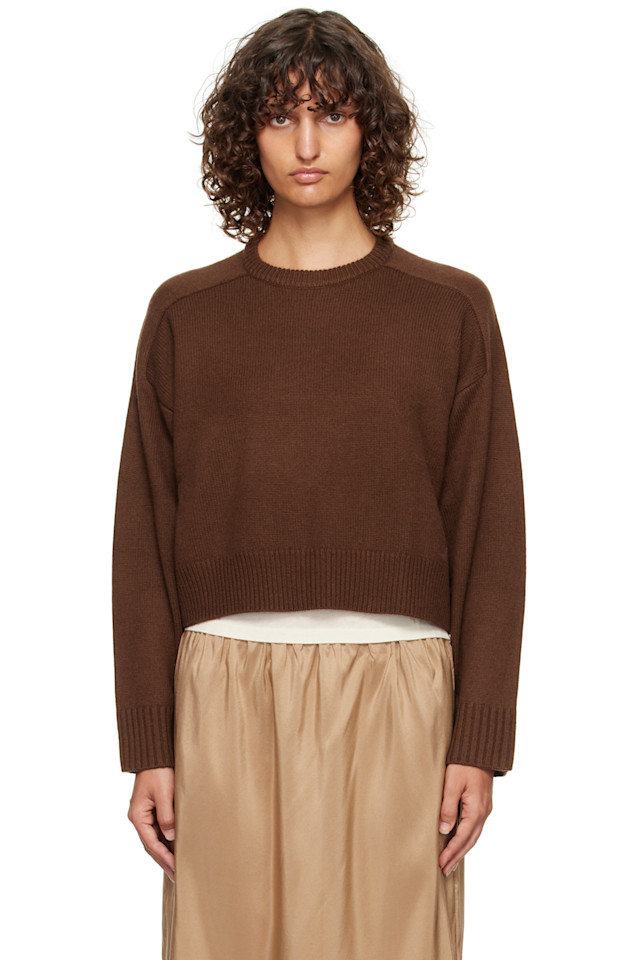 

Кашемировый свитер свободного кроя Bruzzi lds Loulou De Saison, коричневый