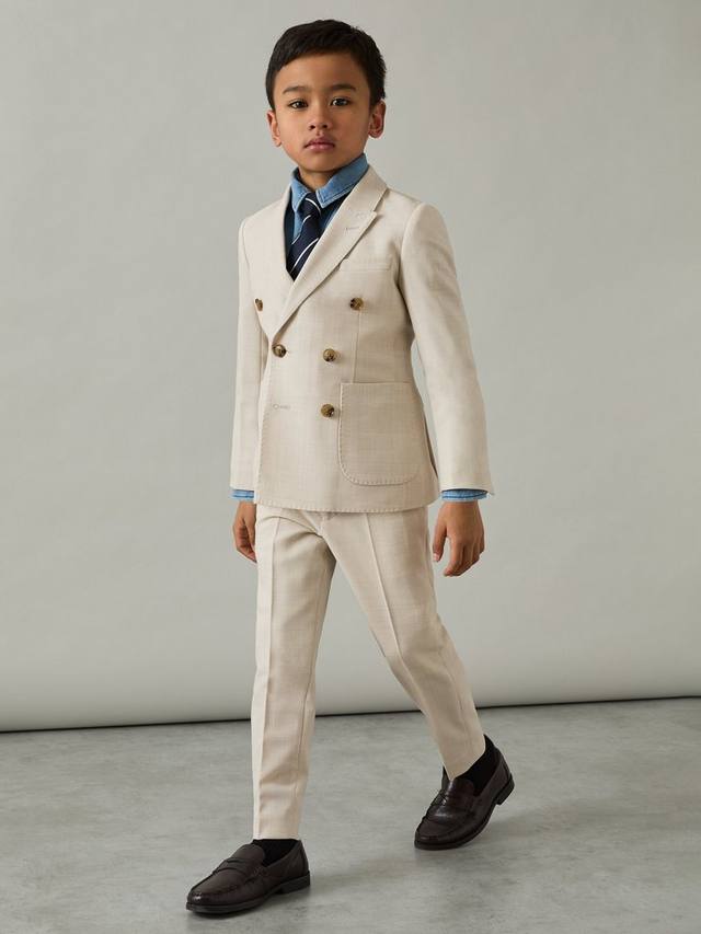 

Детские брюки Belmont из шерстяной смеси Reiss, Stone