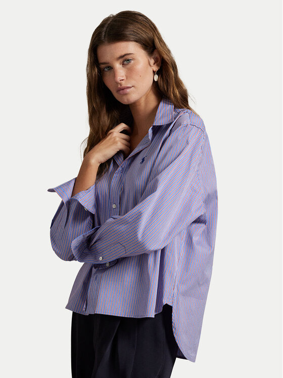 

Рубашка свободного кроя 211973130001 Polo Ralph Lauren, фиолетовый