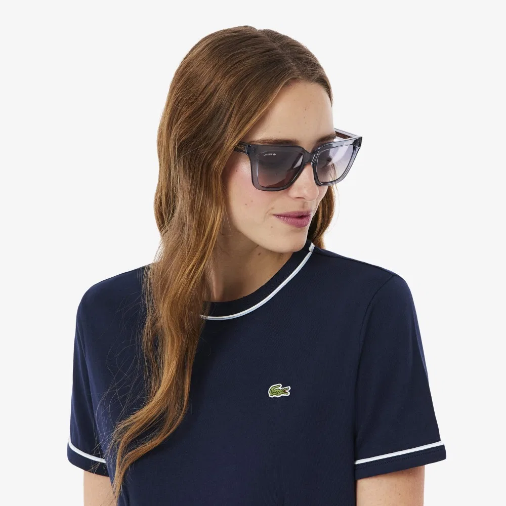 Платье Lacoste Тёмно-синее с кантом — фото 2