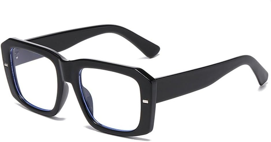 

Популярные модные квадратные женские солнцезащитные очки в винтажном стиле с заклепками, панк-стиль, мужские сине-зеленые очки с защитой от УФ-излучения UV400 и прозрачными линзами SKFGNX, Black Clear