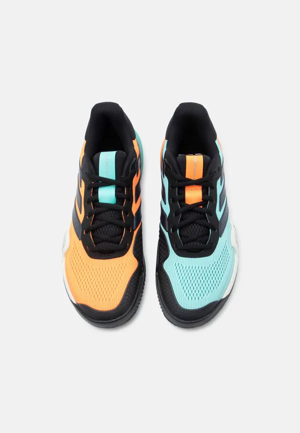 Теннисные кроссовки barricade 14 для игры на всех типах кортов Adidas Performance, Flash Aqua/Core Black/Lucid Orange — фото 4