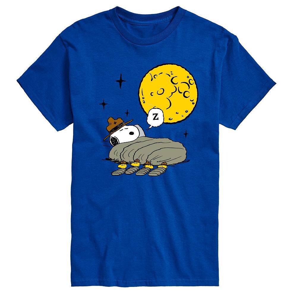 

Футболка с рисунком Big & Tall Peanuts Beagle Scouts Nightfall Licensed Character, синий