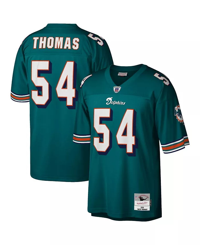 

Мужская реплика джерси Zach Thomas Aqua Miami Dolphins Legacy Mitchell & Ness