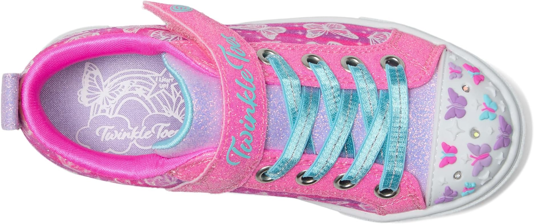 Кроссовки SKECHERS KIDS Twinkle Sparks - Ombre Flutte, цвет Hot Pink/Multi — фото 2