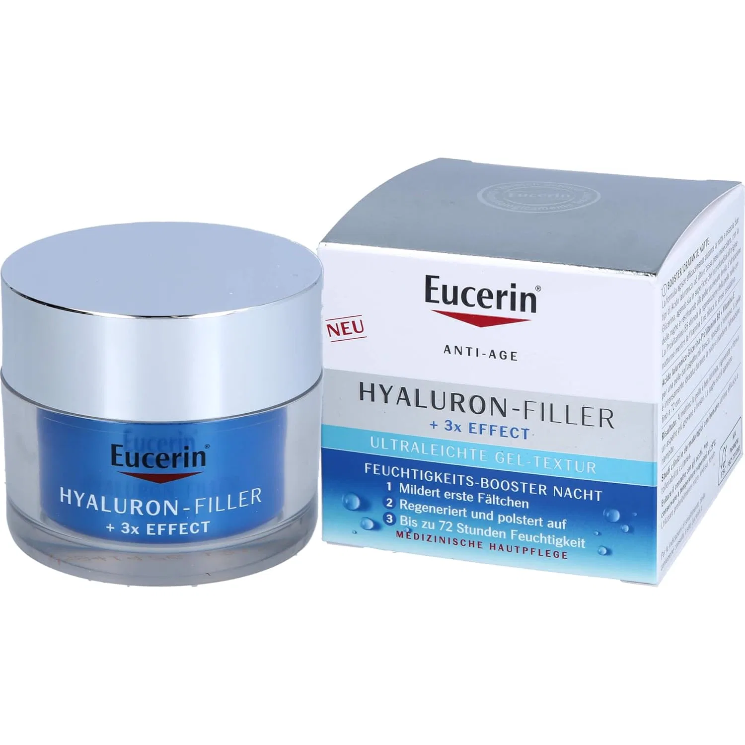 Гель для умывания Eucerin — Ночной гель Hyaluronic Filler + 3x Effect Hydra Night Gel, 50 мл — фото 2