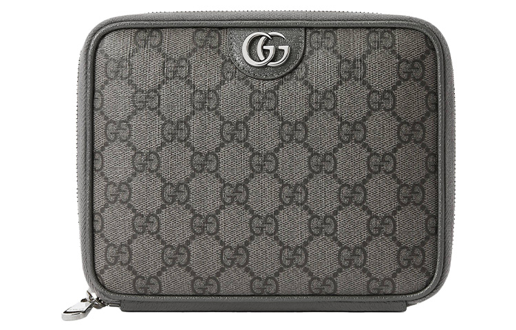 

GUCCI Сумка для хранения кабелей Ophidia из кожи и панелированного холста унисекс Gray