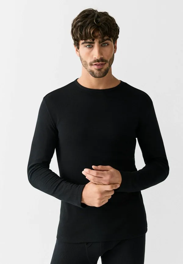 Термофутболка с длинным рукавом single fit Next, Black
