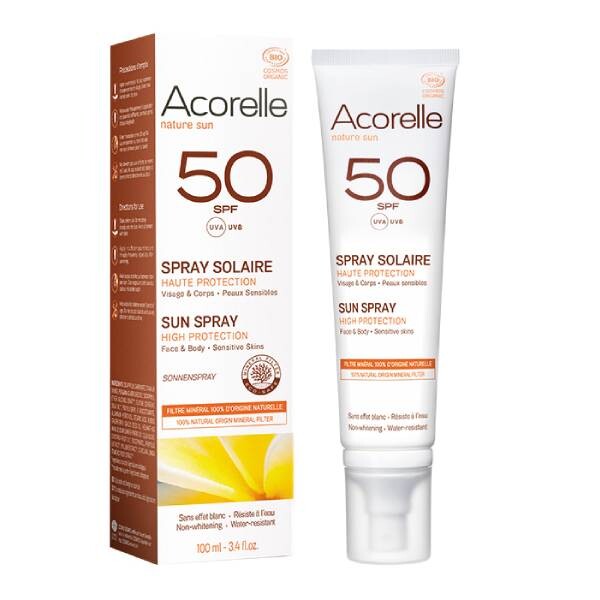 

Солнцезащитный спрей Spf 50 100 мл Acorelle