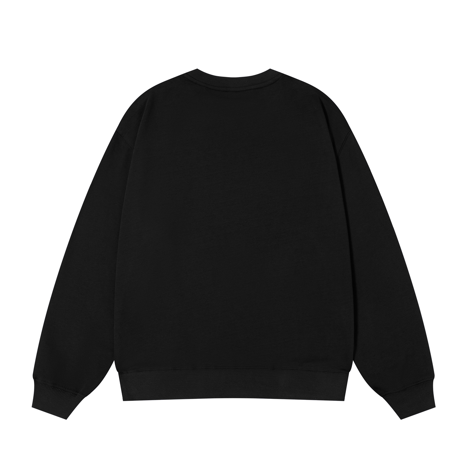 

Свитшот с круглым вырезом Unisex HUANQIU, черный (fleece-lined)