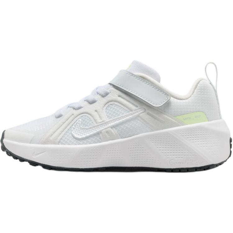 

Nike METRO TEK Low top детские беговые кроссовки бело-зеленые для детей 3-7 лет