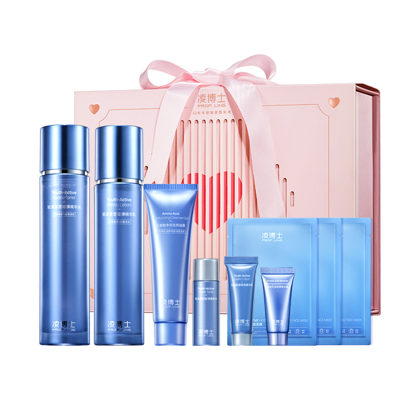 

Набор для ухода за молодой кожей Youth Water & Milk Upgraded в подарочной упаковке PROF.LING, [Official Box]Youth Water 120ml+Youth Lotion 100g