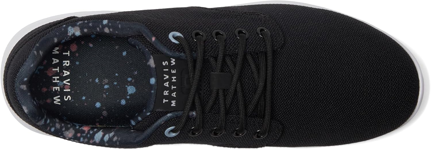 Кроссовки TravisMathew Mens The Daily II Knit Print, черный — фото 2