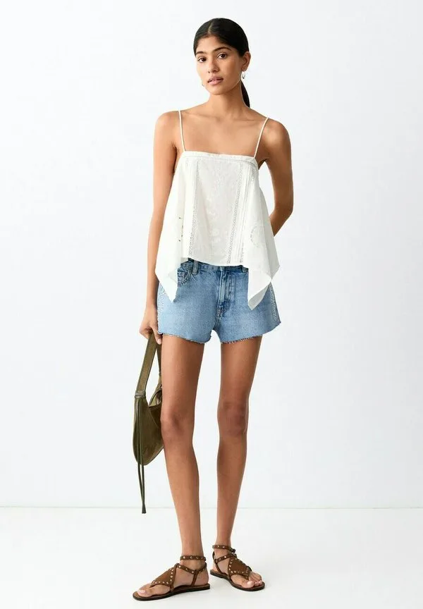 Подростковый топ Mango Kids, Off White