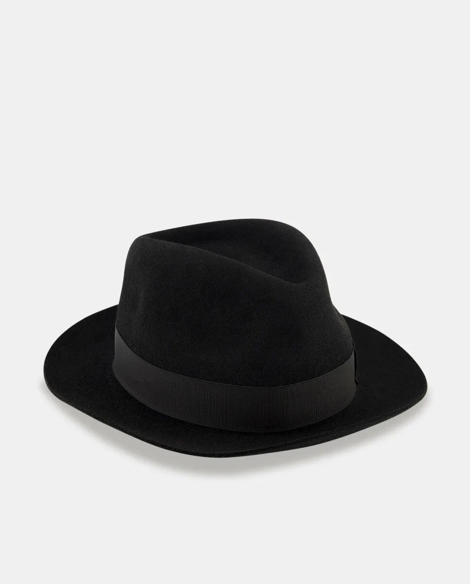 

Черная мужская шляпа Borsalino