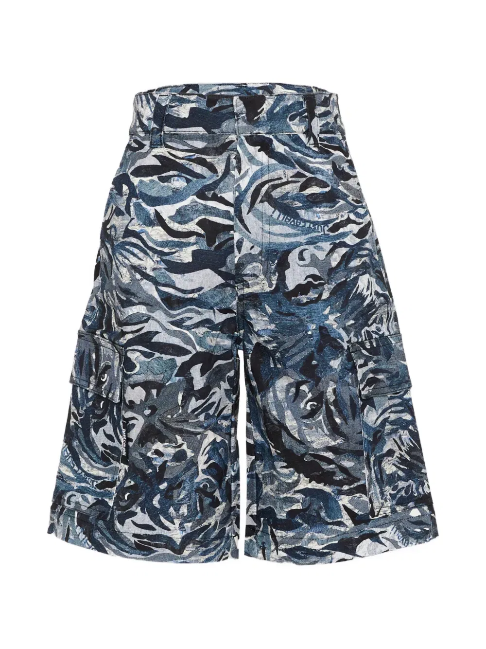 Хлопковые шорты-карго Just Cavalli Kids, синий