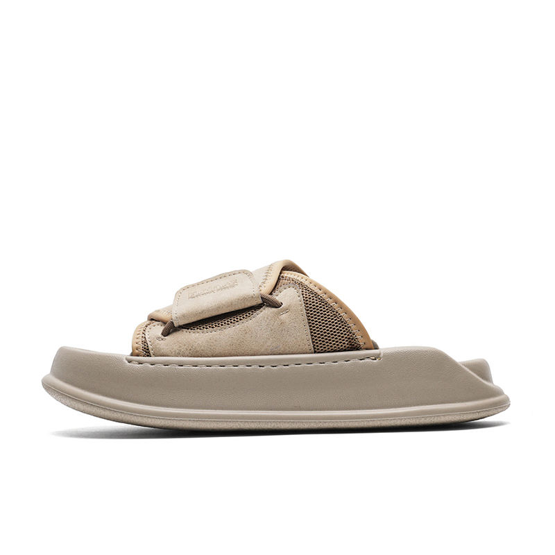 

Ritai Скользостойкие износостойкие шлепанцы мужские бежевые, цвет Beige